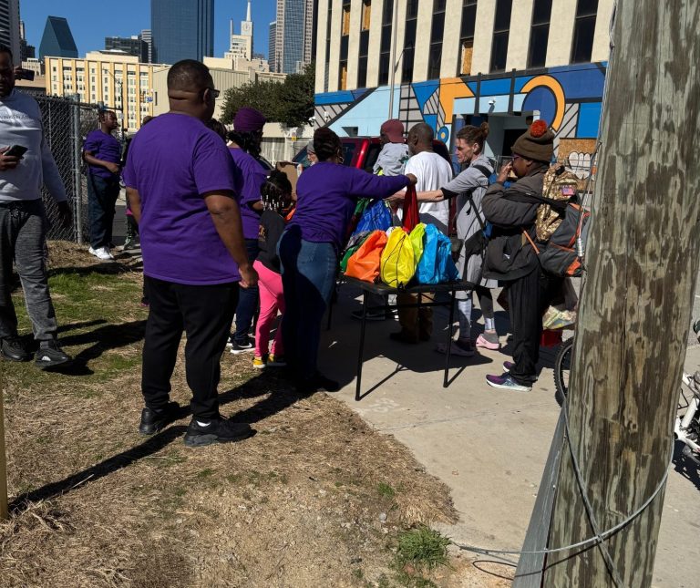 Humanitarian Aid Feeding Homeless